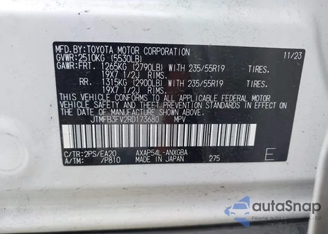 2024 Toyota Rav4 Prime Xse z USA, uszkodzony, nr VIN JTMFB3FV2RD173680